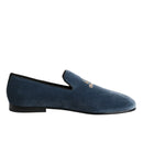 Dolce & Gabbana Blue Velvet Loafers
