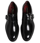 Dolce & Gabbana Black Leather Monk Strap Derby Shoes