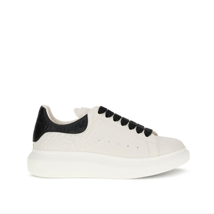 Alexander McQueen White Textured Men's Sneakers