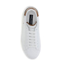 Dolce & Gabbana White & Chestnut Portofino Men's Sneakers
