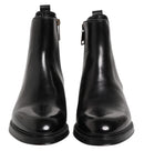 Dolce & Gabbana Black Chelsea Leather Boots