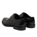 Dolce & Gabbana Black Derby Wingtip Formal Shoes