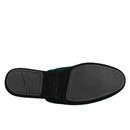 Dolce & Gabbana Green Velvet Cross Slippers