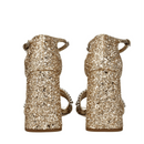 Miu Miu Gold Rhinestone Sandals RUNWAY