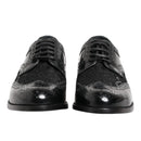 Dolce & Gabbana Black Floral Lace Formal Shoes