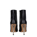 Off-White Black Leather Ankle Boots