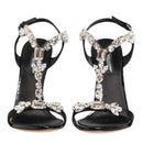 Dolce & Gabbana Black Keira Crystals Heels
