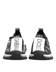 Dolce & Gabbana Black White Sorrento Low Top Sneakers Shoes