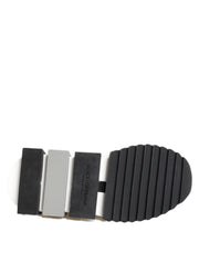 Dolce & Gabbana Black White Sorrento Low Top Sneakers Shoes