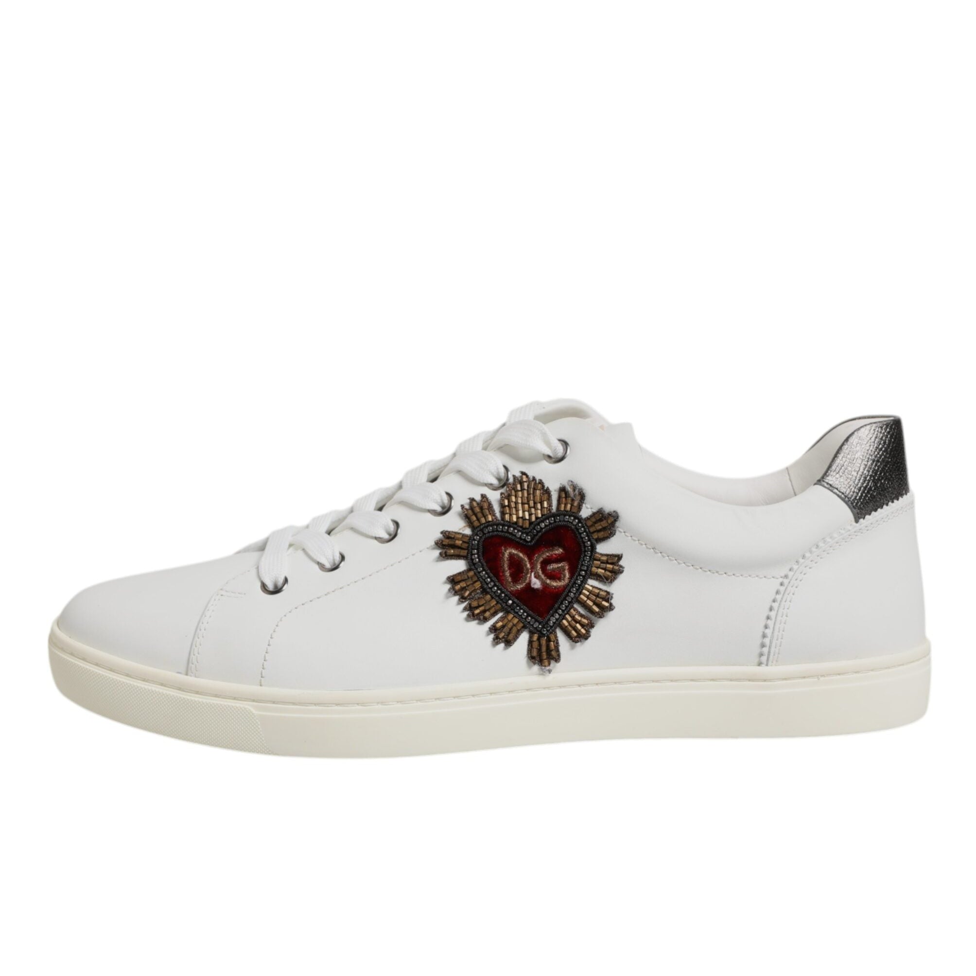 Dolce & Gabbana White Sacred Low Top Sneakers