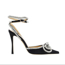 MACH & MACH Black Double Bow Pumps