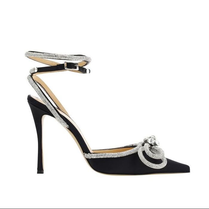 MACH & MACH Black Double Bow Pumps