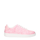 Versace Pink Leather Sneakers