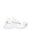 Versace White Leather Cut Out Low Top Sneakers