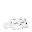 Versace White Leather Cut Out Low Top Sneakers