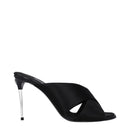 Dolce & Gabbana Black Satin Heels
