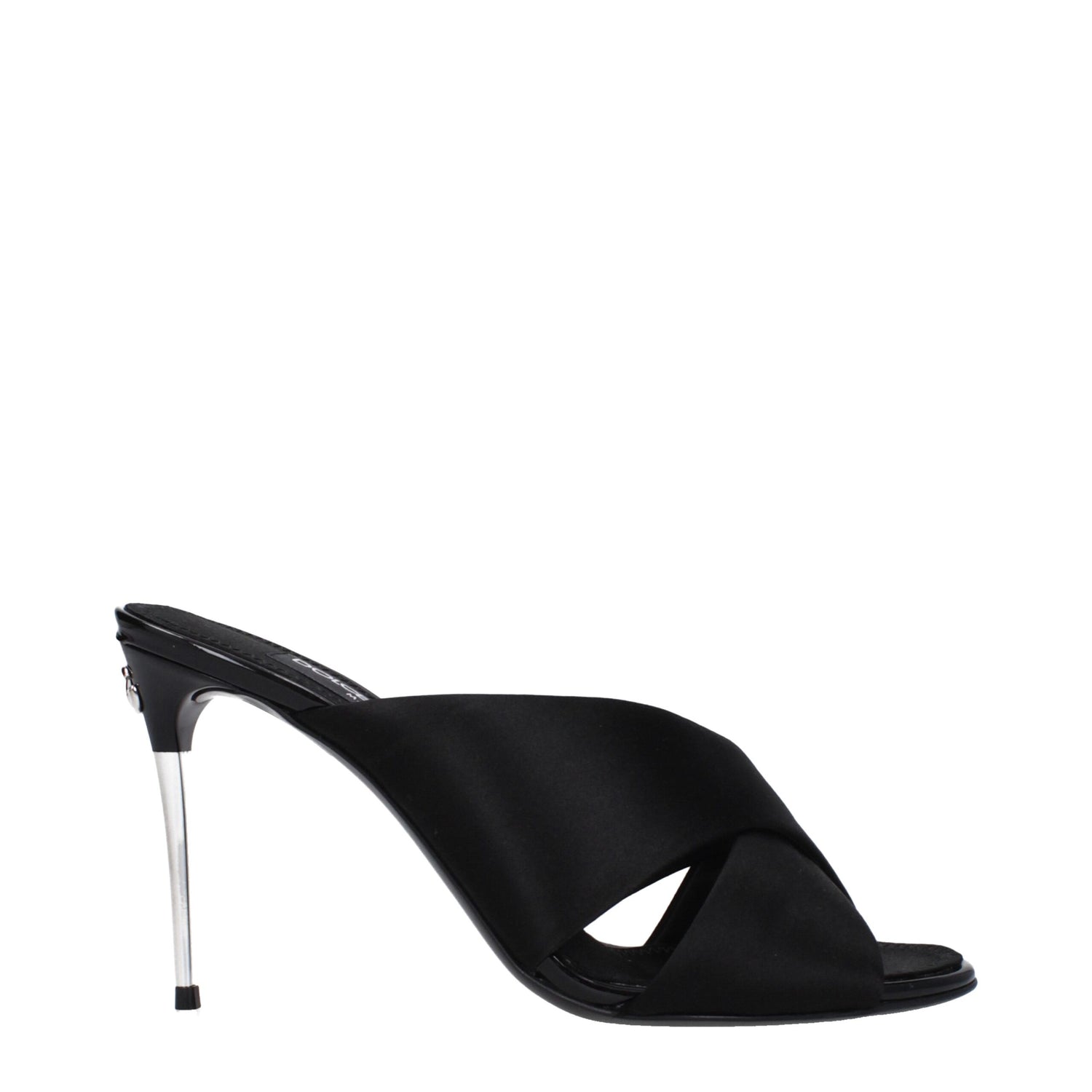 Dolce & Gabbana Black Satin Heels