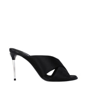 Dolce & Gabbana Black Satin Heels