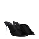 Dolce & Gabbana Black Satin Heels