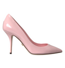 Dolce & Gabbana Light Pink Patent Leather Pumps Heels Shoes