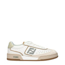 Fendi White Leather Women's Sneaker