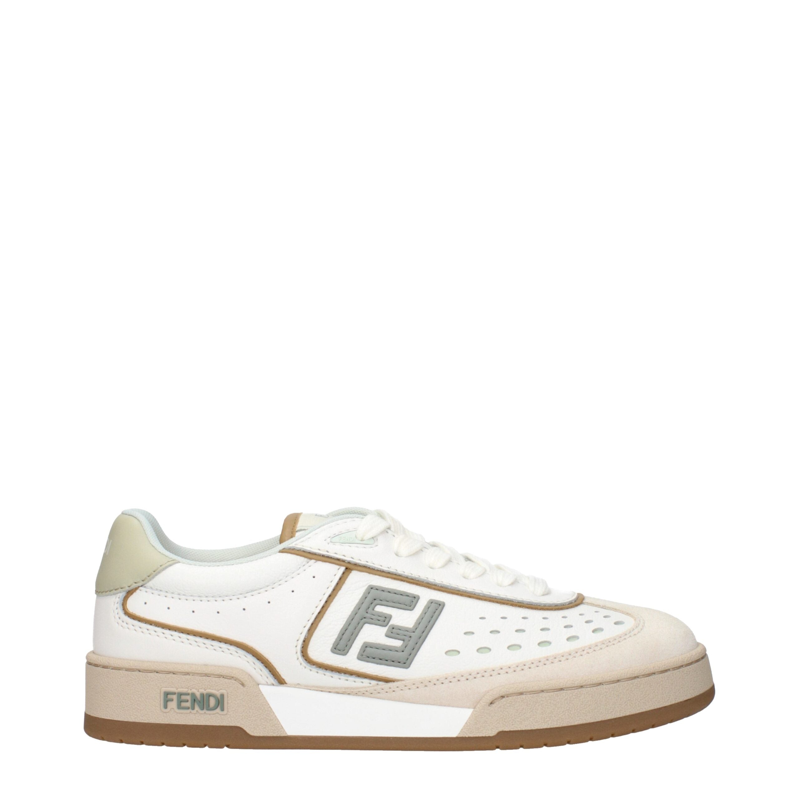 Fendi White Leather Women's Sneaker