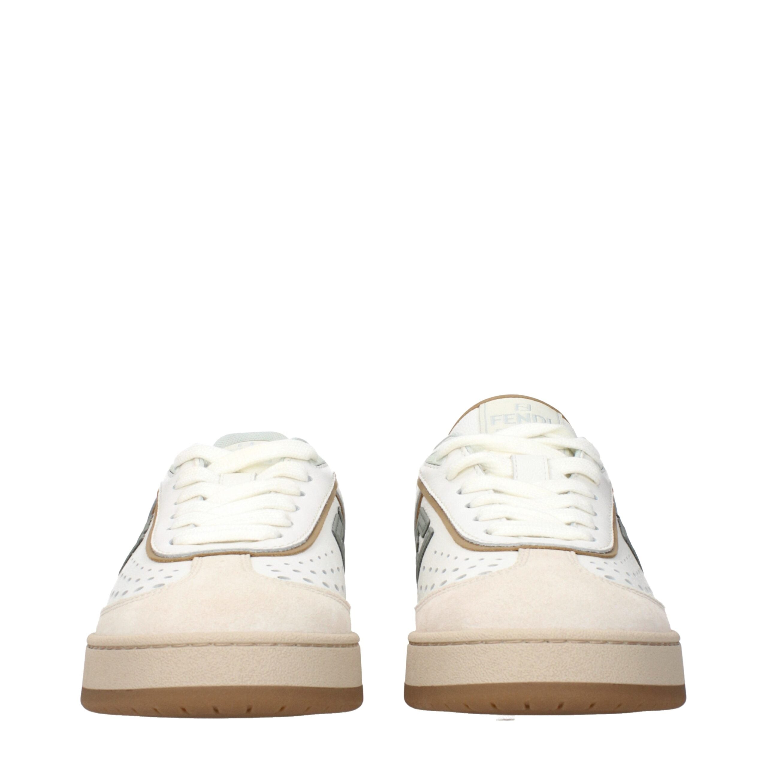 Fendi White Leather Women's Sneaker