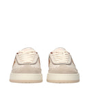 Fendi Beige Leather Low Top Women's Sneaker