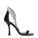 Jimmy Choo Swarovski Crystal Black Stiletto Sandals