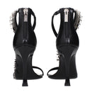 Jimmy Choo Swarovski Crystal Black Stiletto Sandals