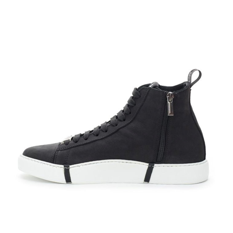 Roberto Cavalli Black Suede Sneakers