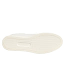 Dolce & Gabbana White Leather Rose Embroidery Sneakers