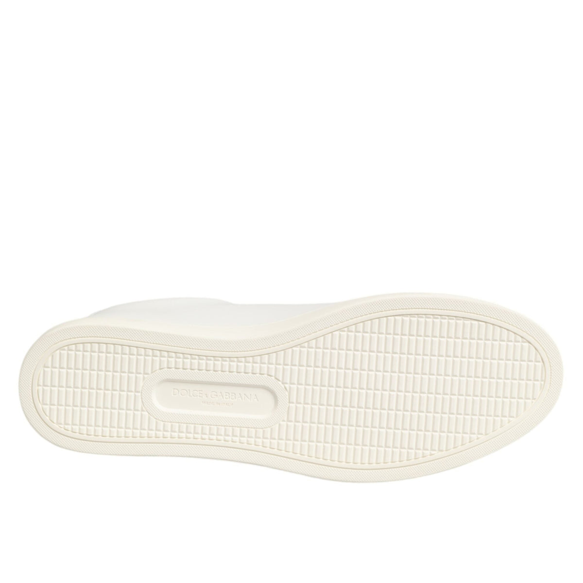 Dolce & Gabbana White Leather Rose Embroidery Low-Top  Shoes