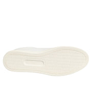 Dolce & Gabbana White Leather Rose Embroidery Low-Top  Shoes