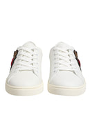 Dolce & Gabbana White Leather Sacred Sneakers
