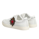 Dolce & Gabbana White Leather Sacred Sneakers