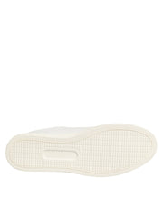 Dolce & Gabbana White Leather Sacred Heart Sneakers
