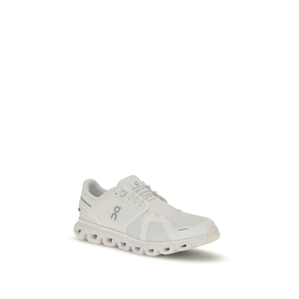 ON Cloud 6 White Sneakers
