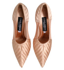 Dolce & Gabbana Cipria Nude Satin Pumps
