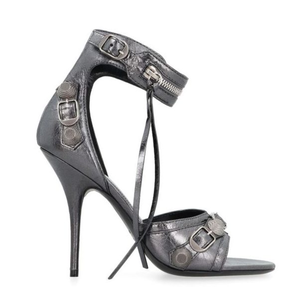 Balenciaga Cagole Leather Sandals