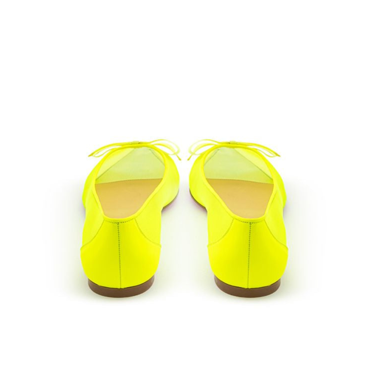 Christian Louboutin Sunshine Yellow Mesh Flat