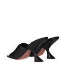 Amina Muaddi Black Stiletto Sandals