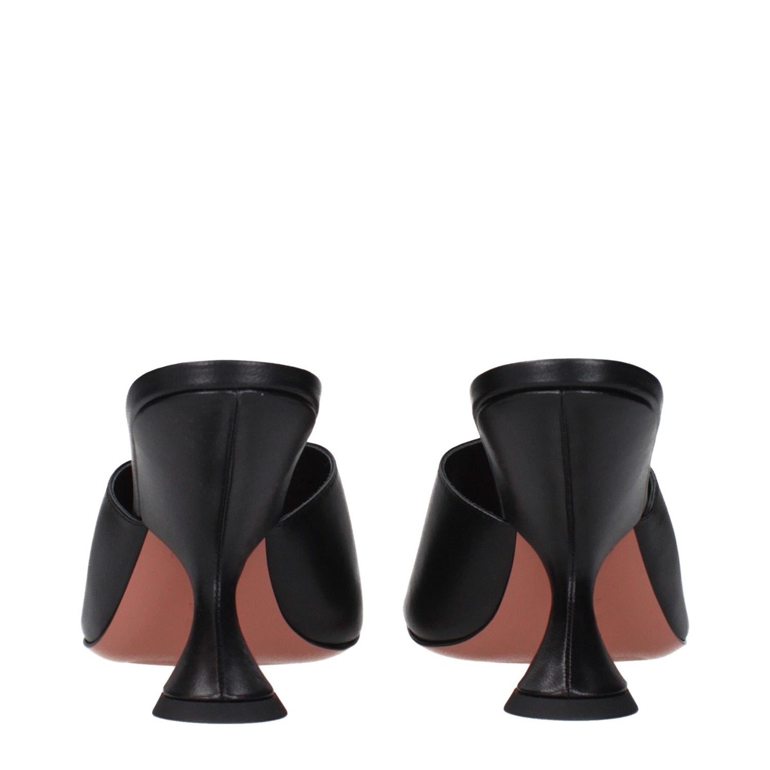 Amina Muaddi Black Stiletto Sandals