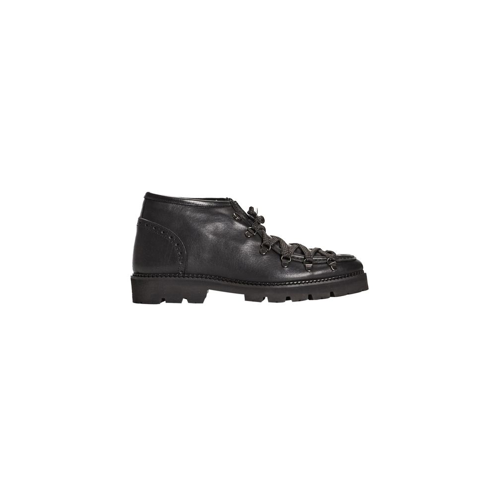 Roberto Pepe Luxury Black Calfskin Men Boot