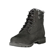 Timberland Black Leather Women Ankle Boot