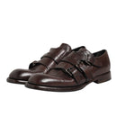 Dolce & Gabbana Brown Monk Strap Derby Shoes