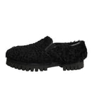 Dolce & Gabbana Black Fur Men's Slippers