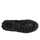 Dolce & Gabbana Black Fur Men's Slippers