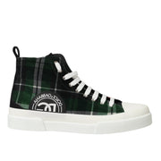 Dolce & Gabbana Plaid High Top Men's Sneakers