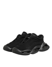 Dolce & Gabbana Black Lace Up Wave Low Top Men Sneaker Shoes